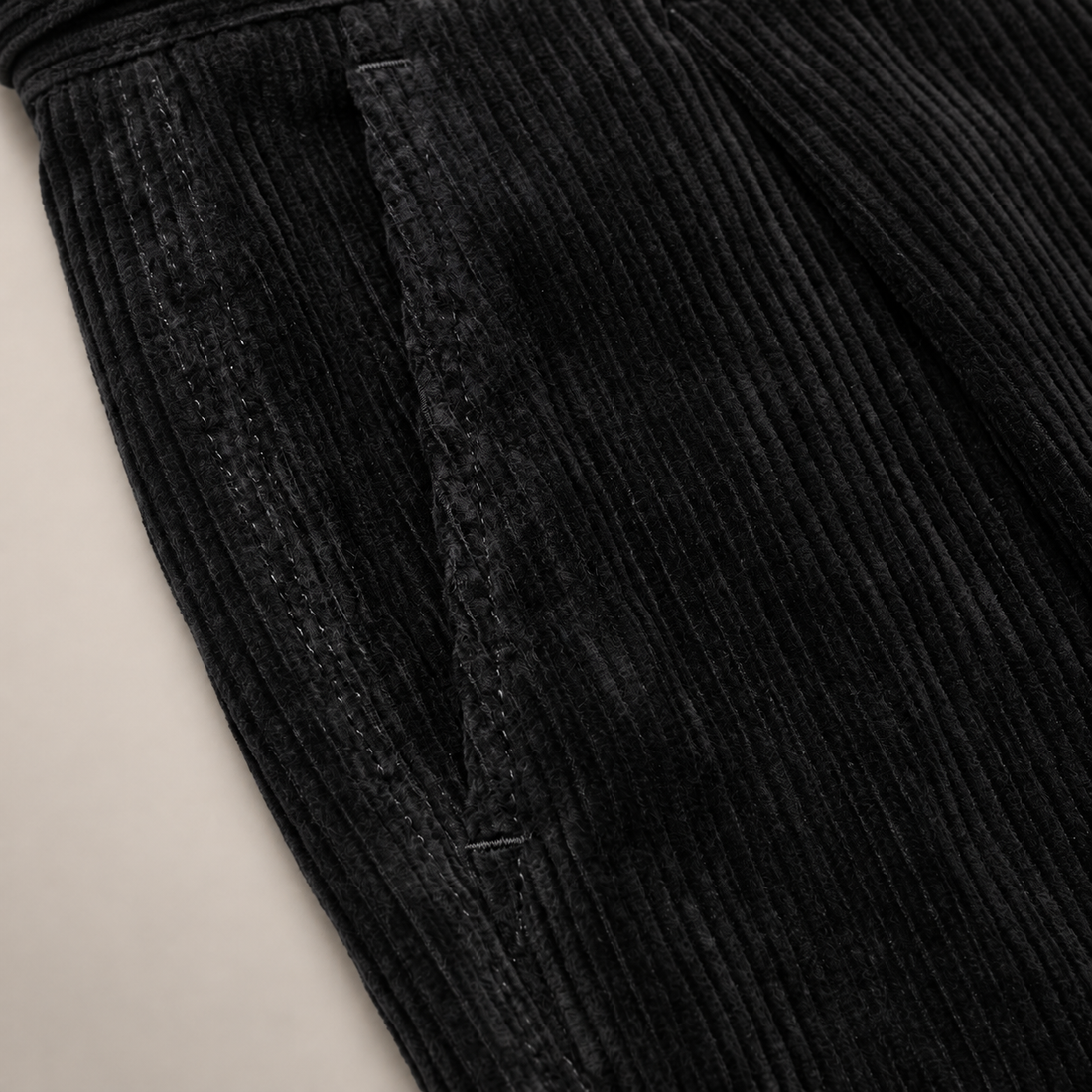 Men's Corduroy Pleated Trousers