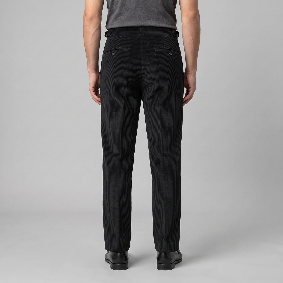Men's Corduroy Pleated Trousers