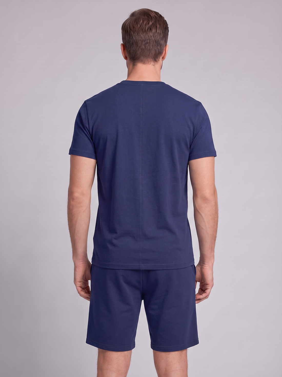 Men's Cotton Blend T-Shirt and Shorts Co-Ord Set