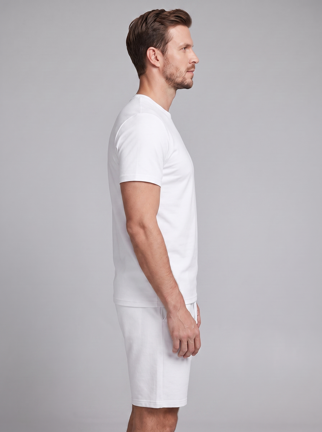 Men's Cotton Blend T-Shirt and Shorts Co-Ord Set