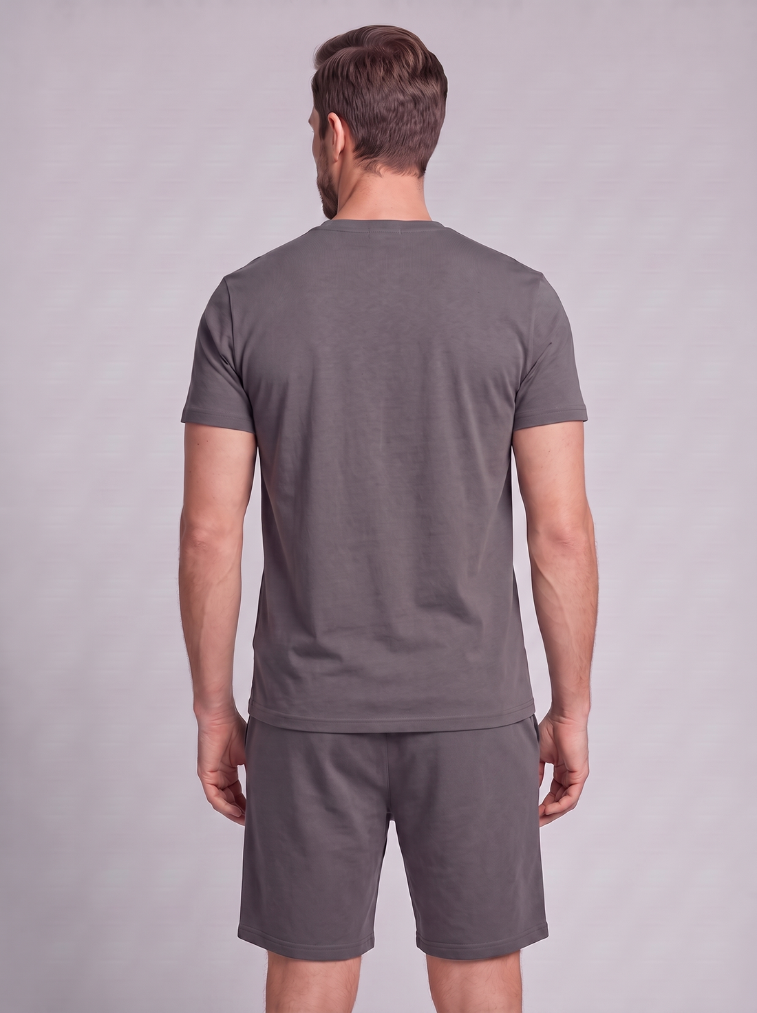 Men's Cotton Blend T-Shirt and Shorts Co-Ord Set