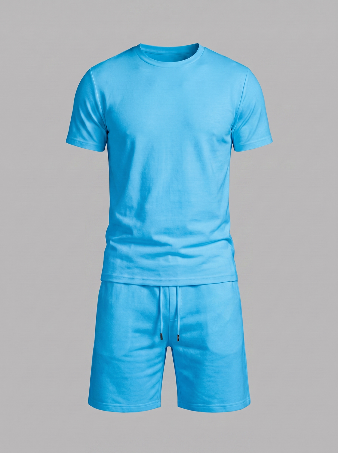 Men's Cotton Blend T-Shirt and Shorts Co-Ord Set