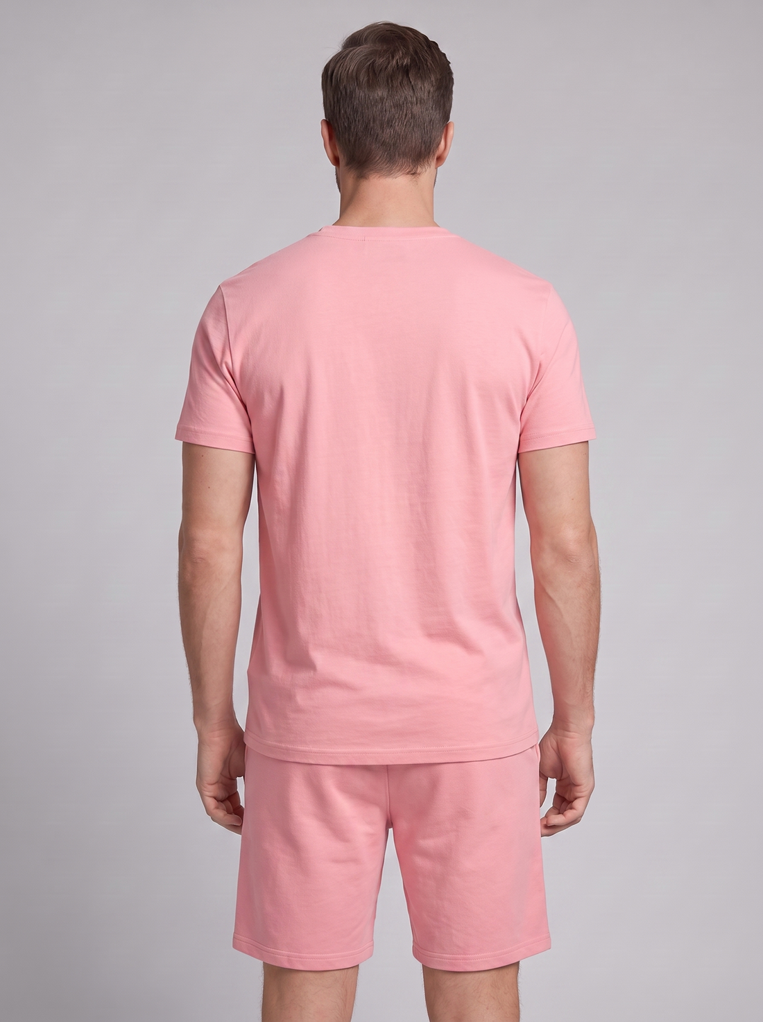 Men's Cotton Blend T-Shirt and Shorts Co-Ord Set