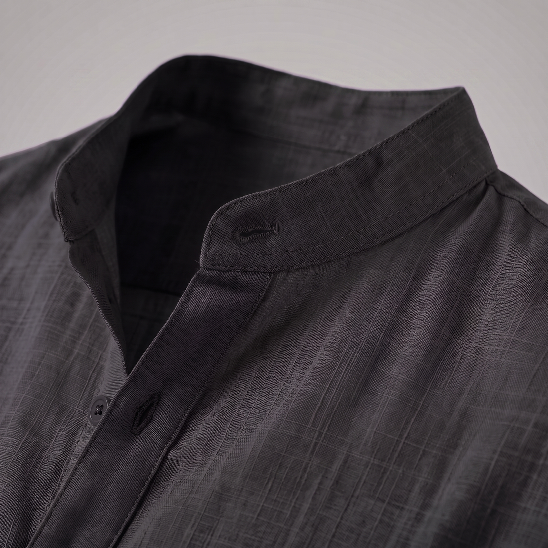Men's Cotton Popover Henley Shirt