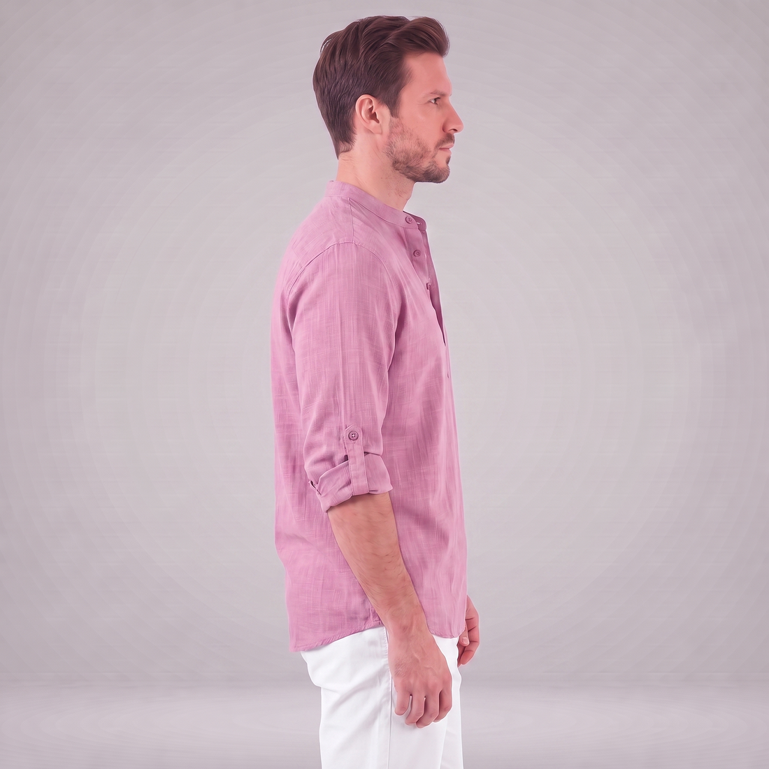 Men's Cotton Popover Henley Shirt