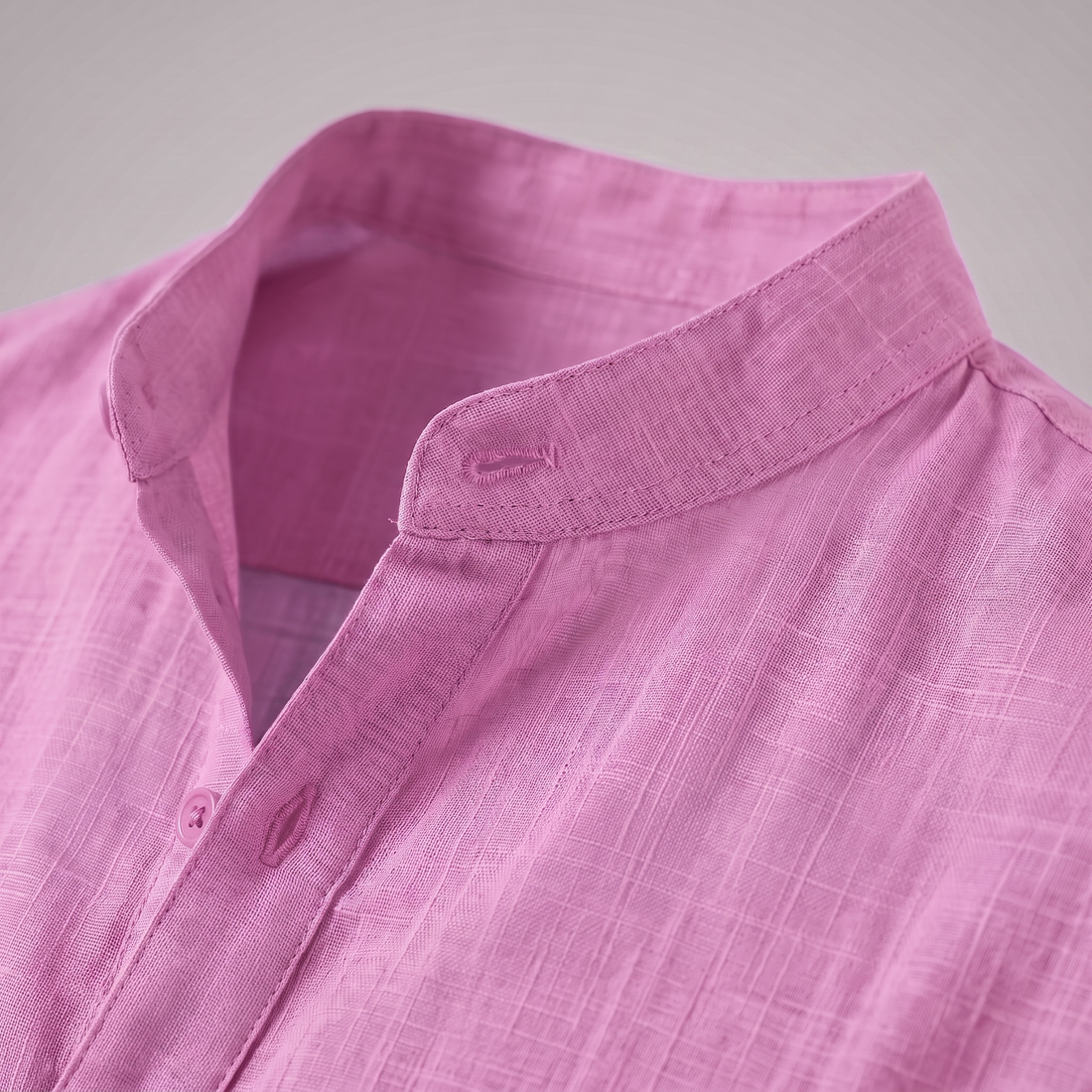 Men's Cotton Popover Henley Shirt