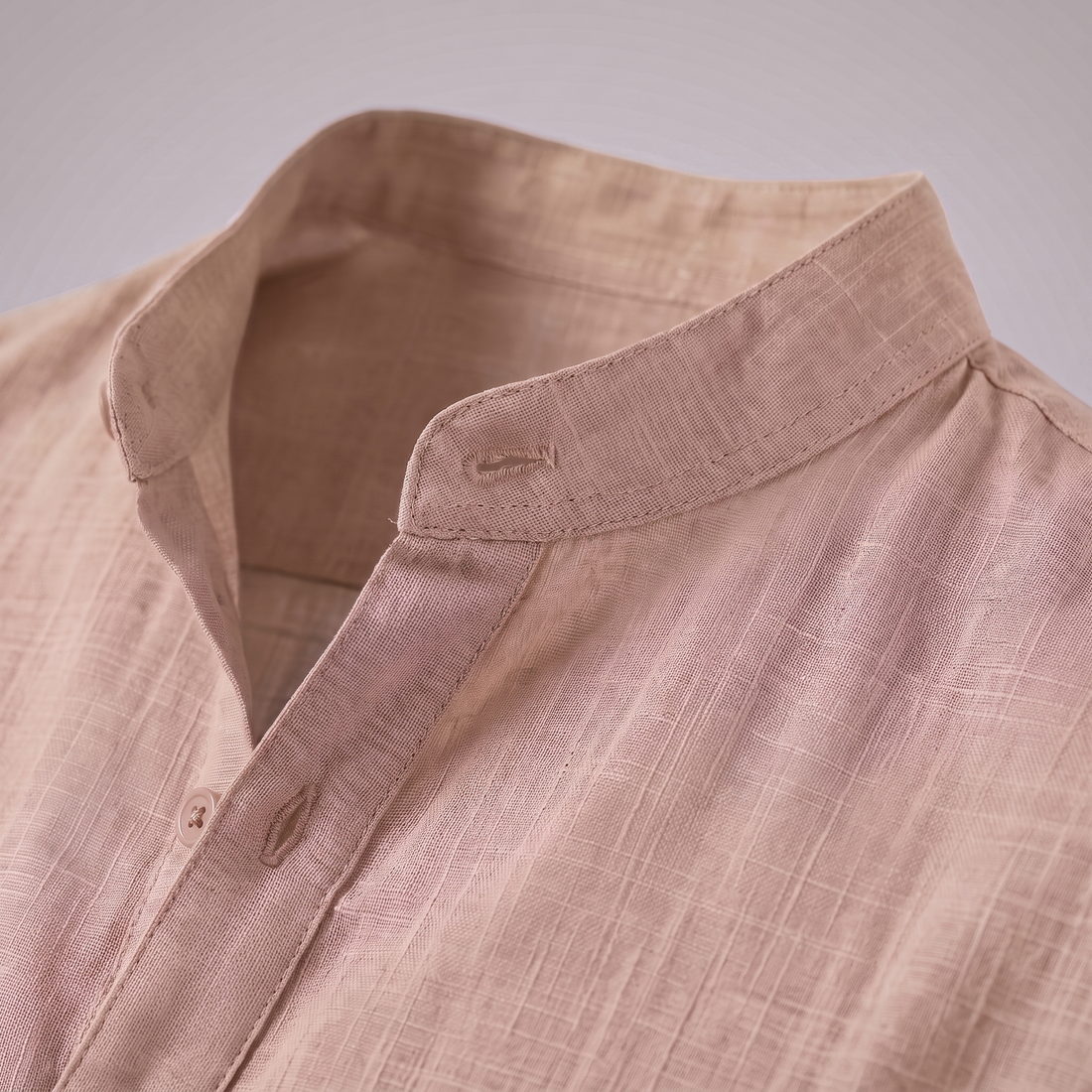 Men's Cotton Popover Henley Shirt