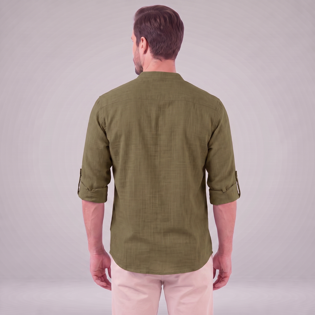 Men's Cotton Popover Henley Shirt