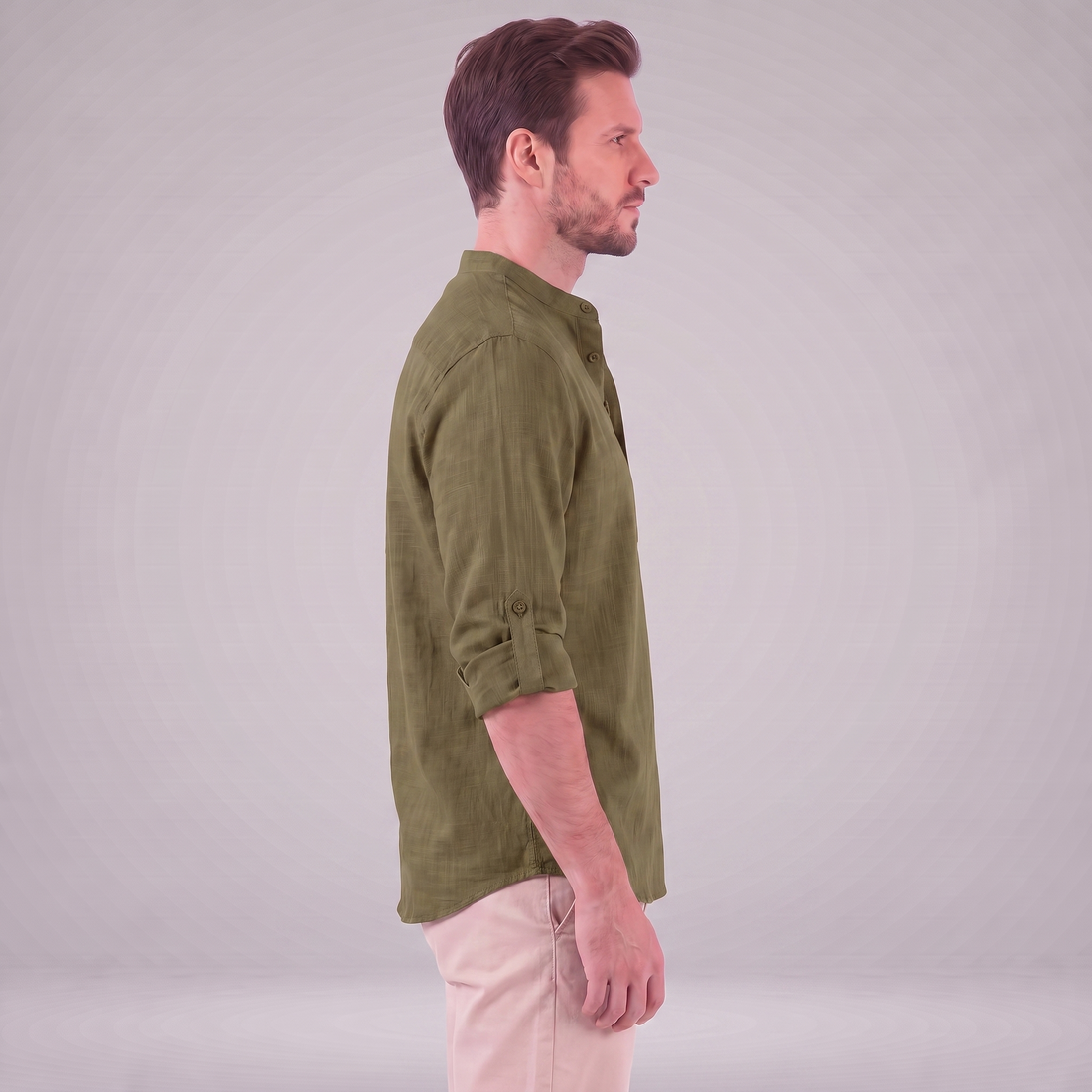 Men's Cotton Popover Henley Shirt