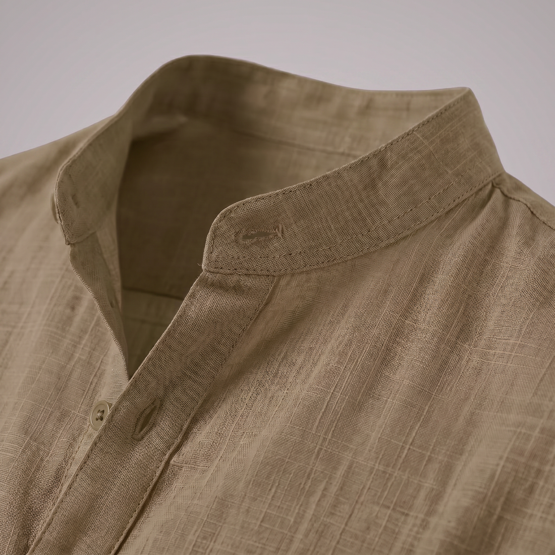 Men's Cotton Popover Henley Shirt