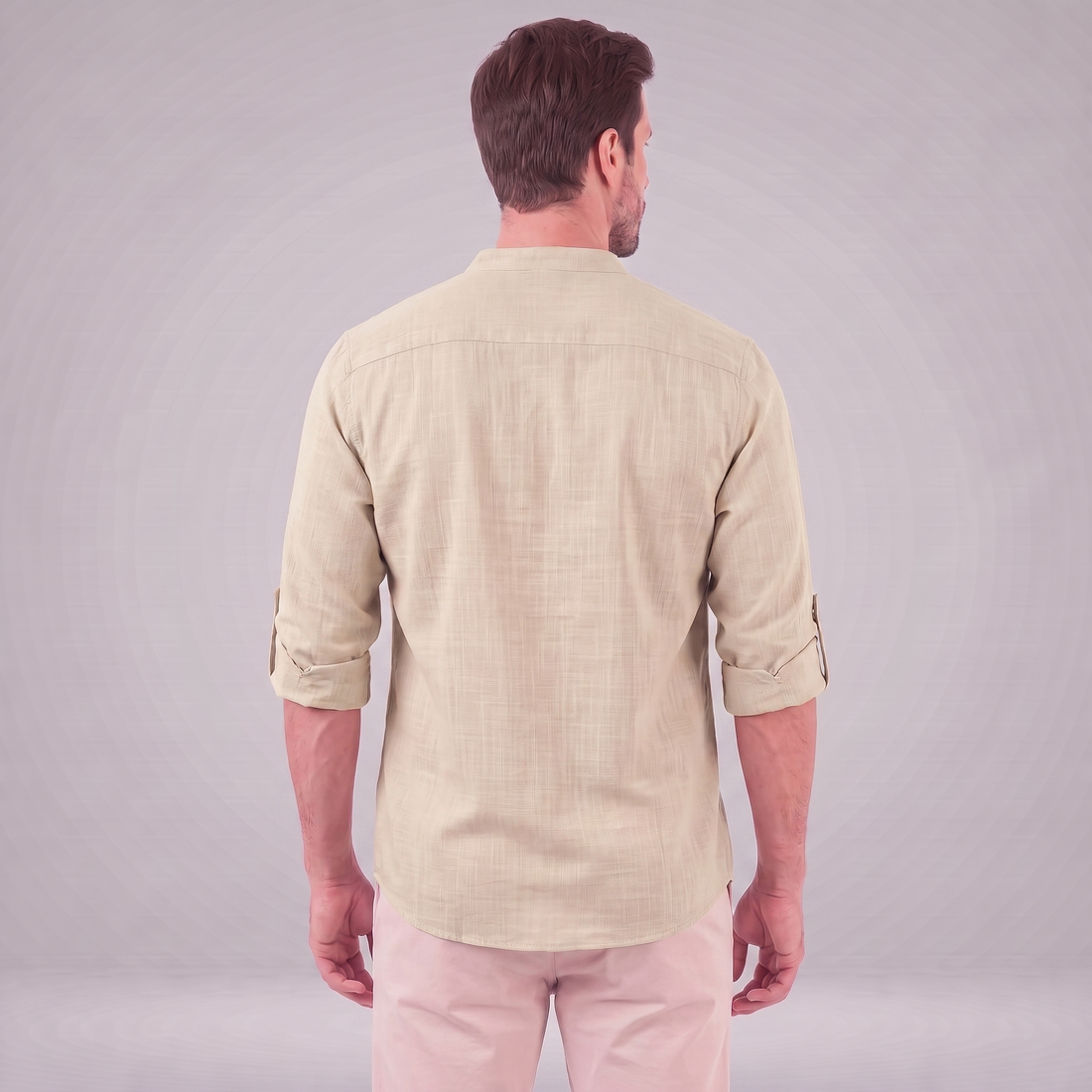 Men's Cotton Popover Henley Shirt