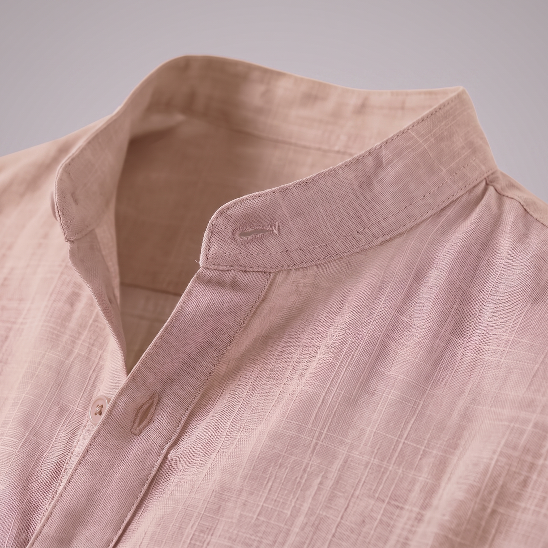Men's Cotton Popover Henley Shirt