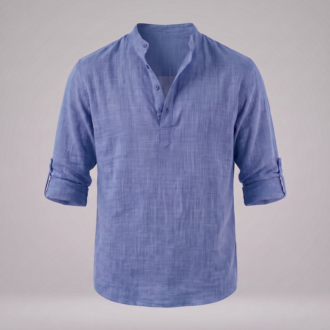 Men's Cotton Popover Henley Shirt