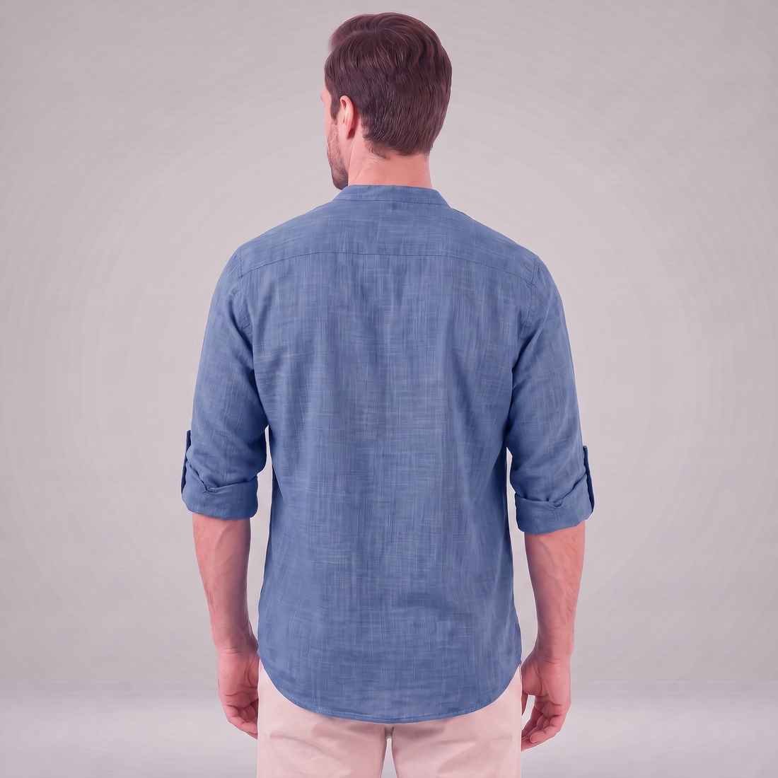 Men's Cotton Popover Henley Shirt
