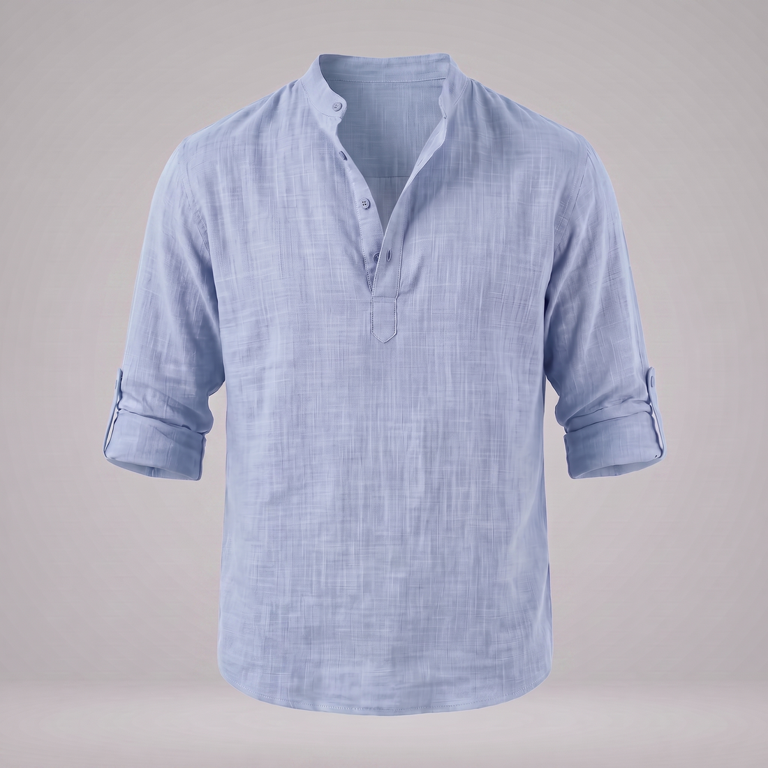 Men's Cotton Popover Henley Shirt