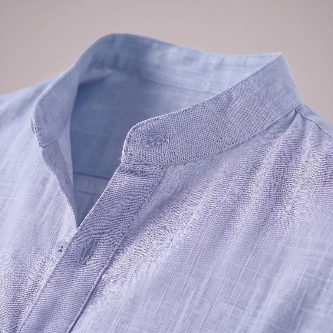 Men's Cotton Popover Henley Shirt