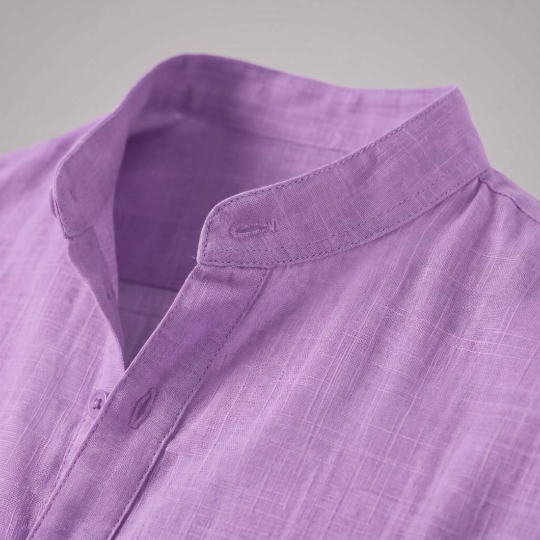 Men's Cotton Popover Henley Shirt