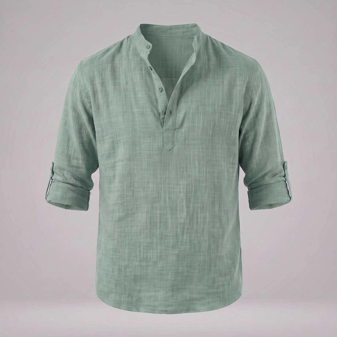 Men's Cotton Popover Henley Shirt