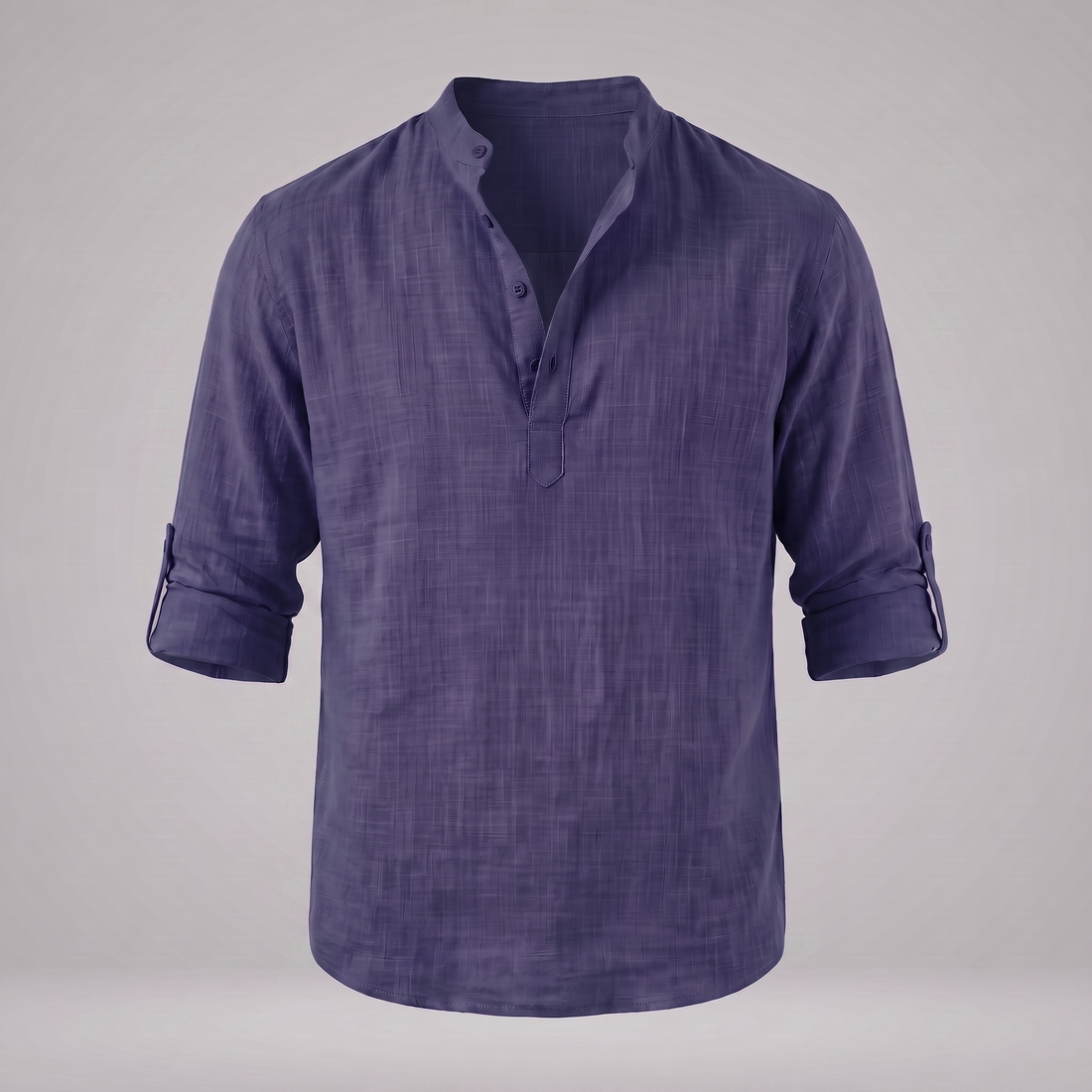 Men's Cotton Popover Henley Shirt