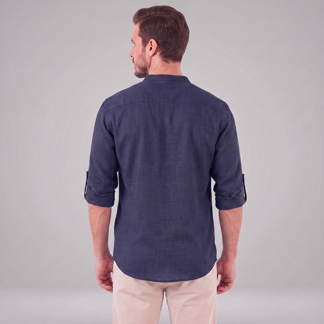 Men's Cotton Popover Henley Shirt