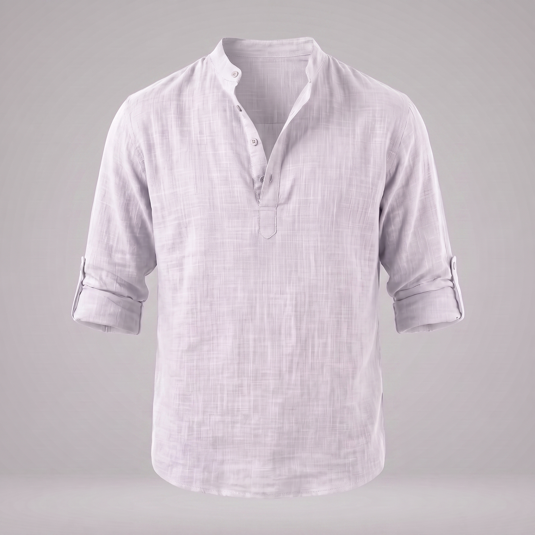 Men's Cotton Popover Henley Shirt