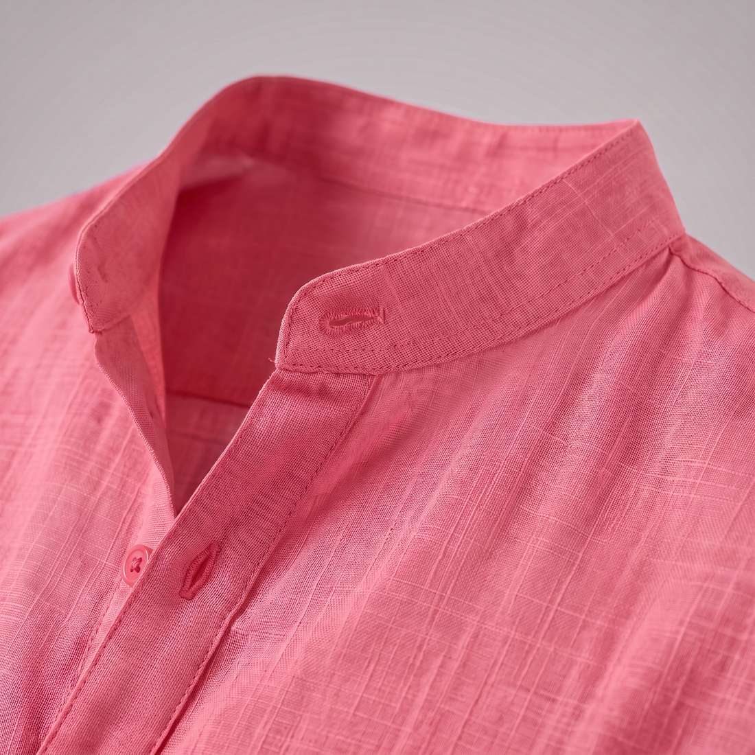 Men's Cotton Popover Henley Shirt