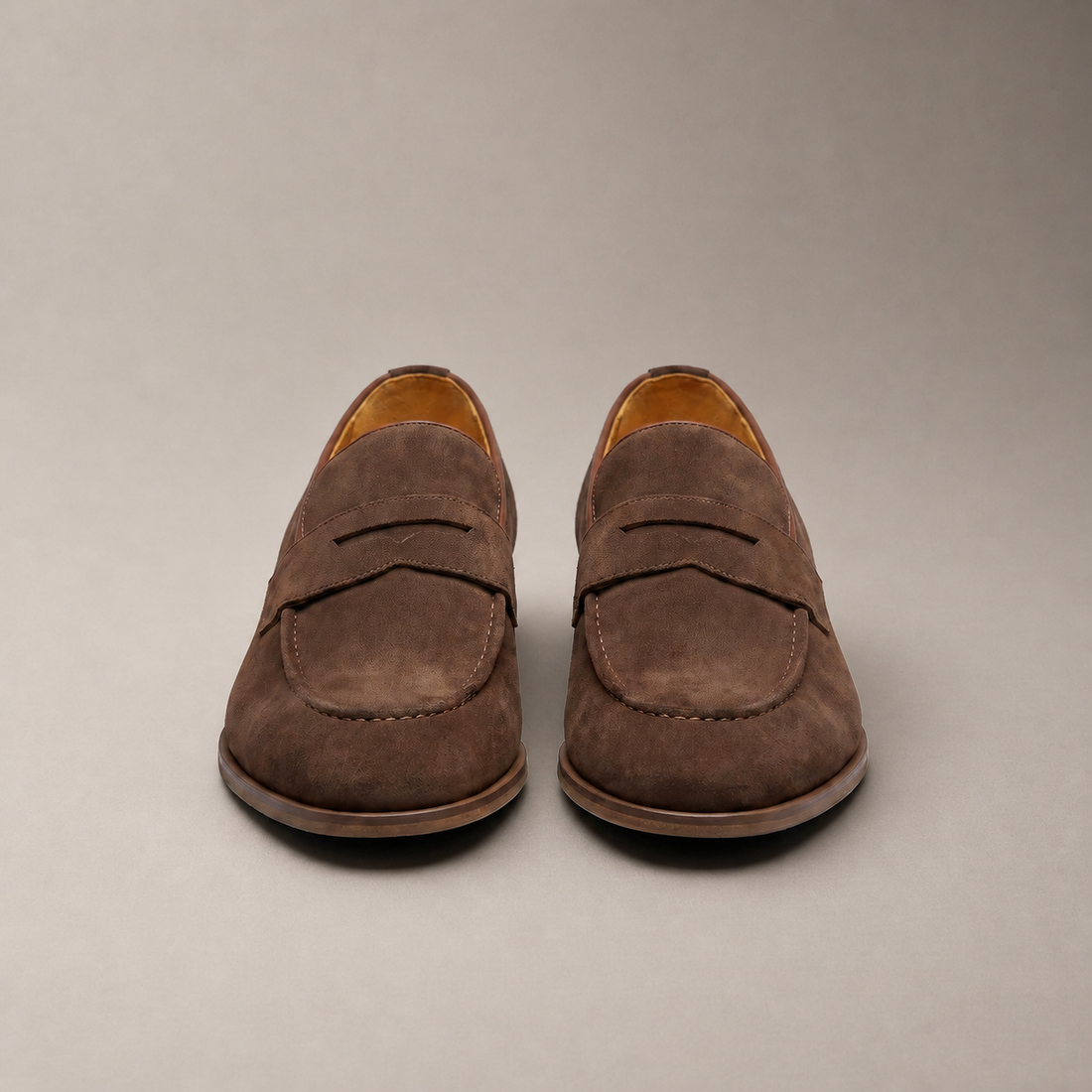 Men's Cowhide Suede Penny Loafers