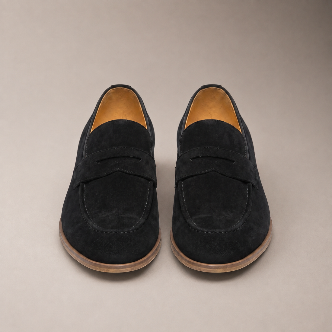Men's Cowhide Suede Penny Loafers
