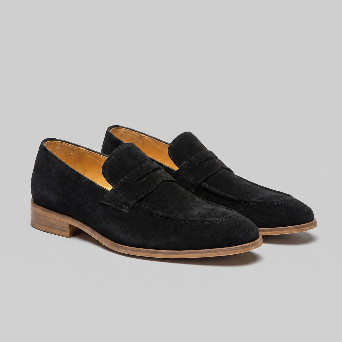 Men's Cowhide Suede Penny Loafers