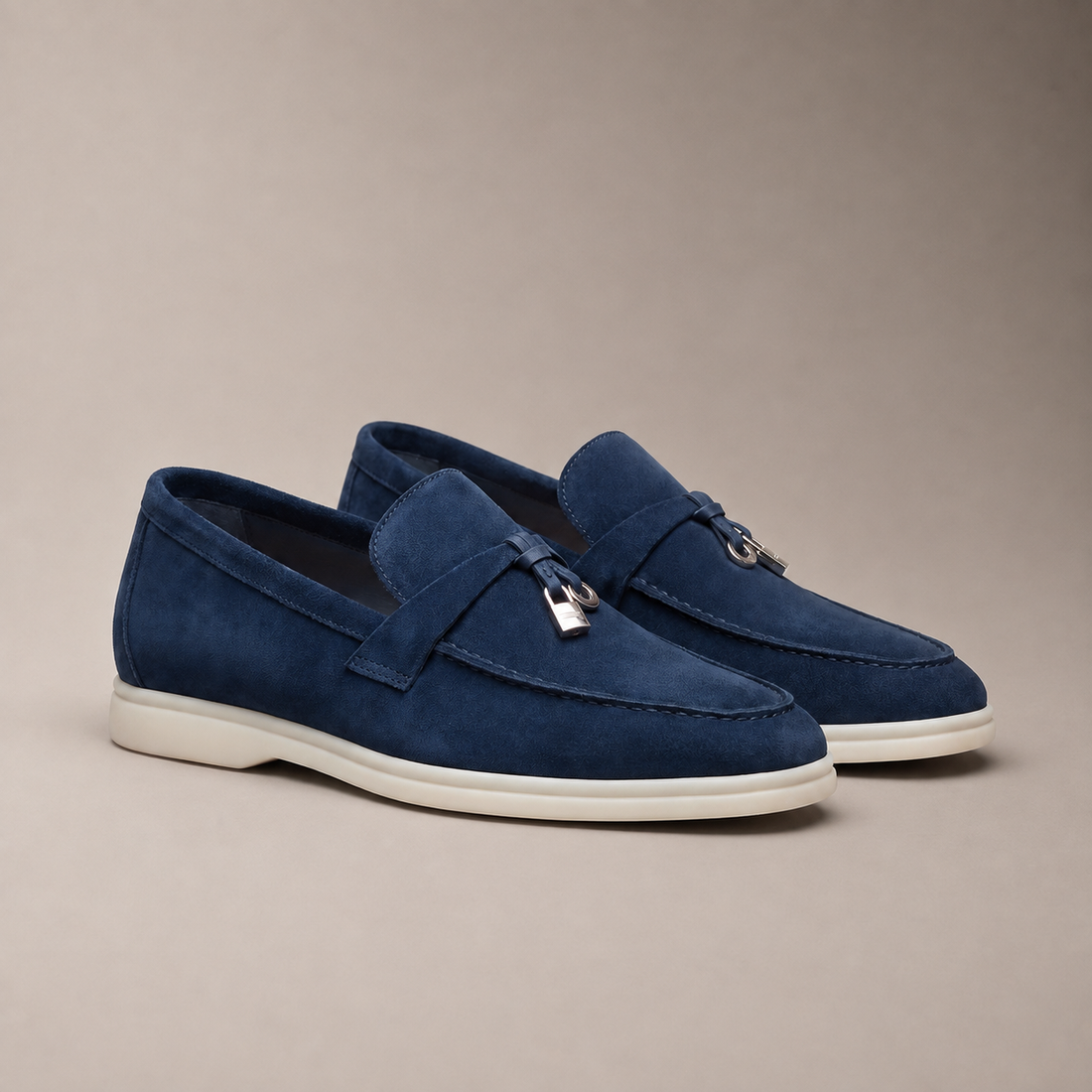 Men's Cowhide Suede Tassel Loafers