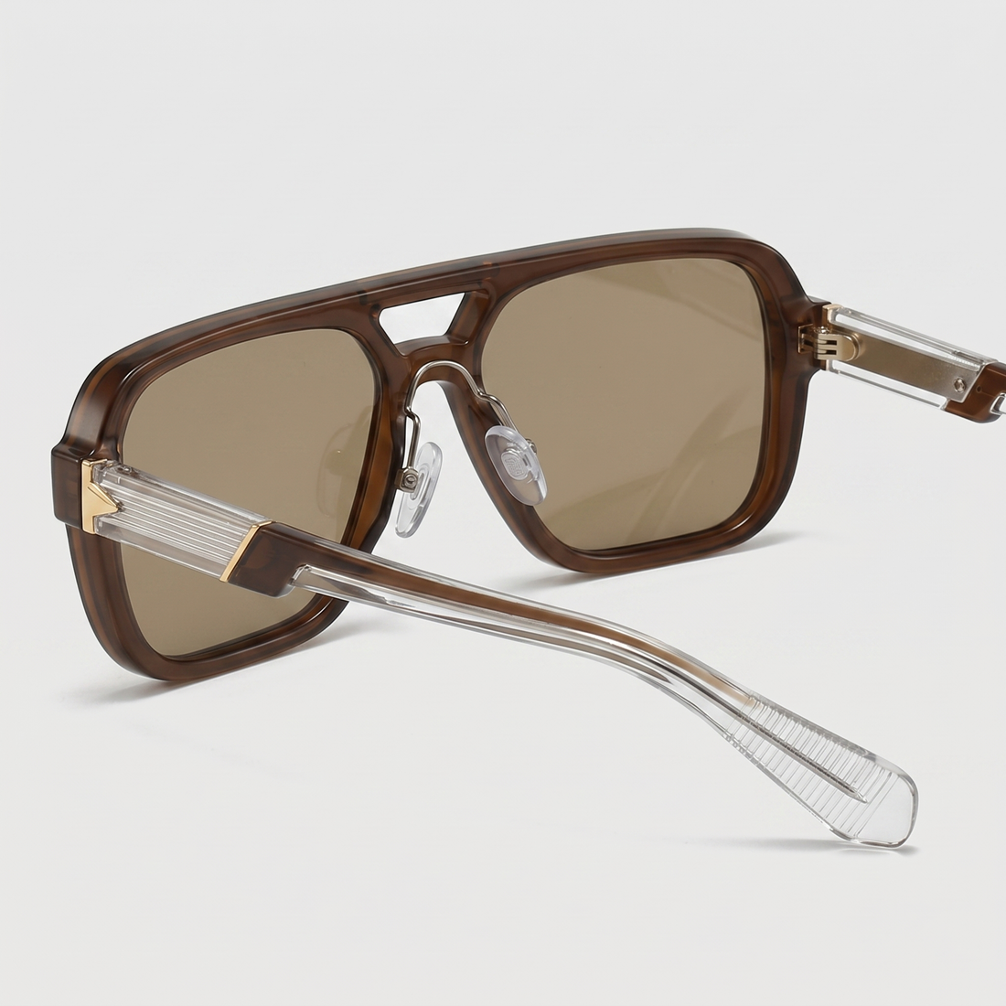 Men's Double-Bridge Aviator Sunglasses