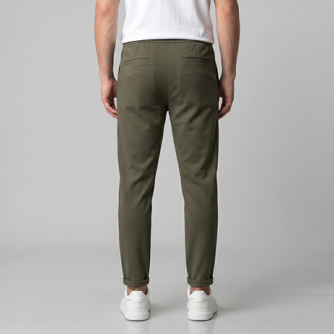 Men's Drawstring Tailored Trousers