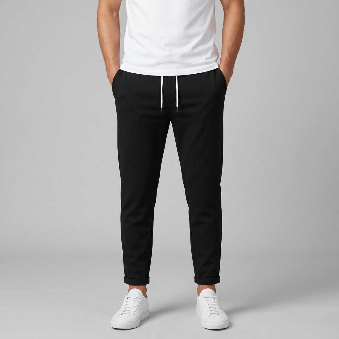 Men's Drawstring Tailored Trousers