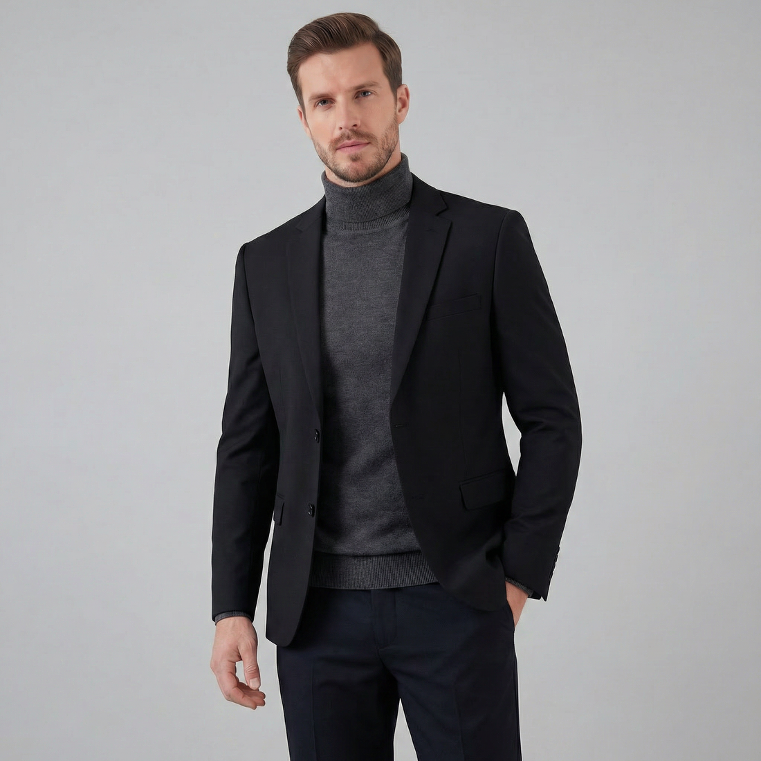 Men's Elegant Blazer Jacket for Business and Formal Wear