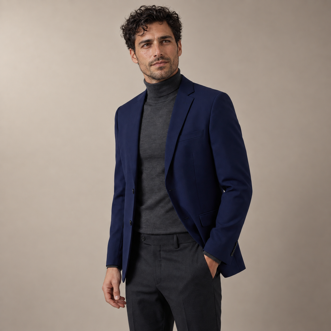 Men's Elegant Blazer Jacket for Business and Formal Wear