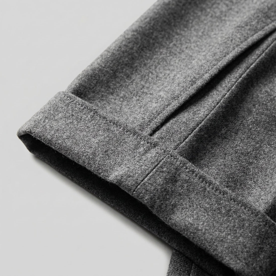 Men's Elegant Pleated Trousers with Side Adjuster