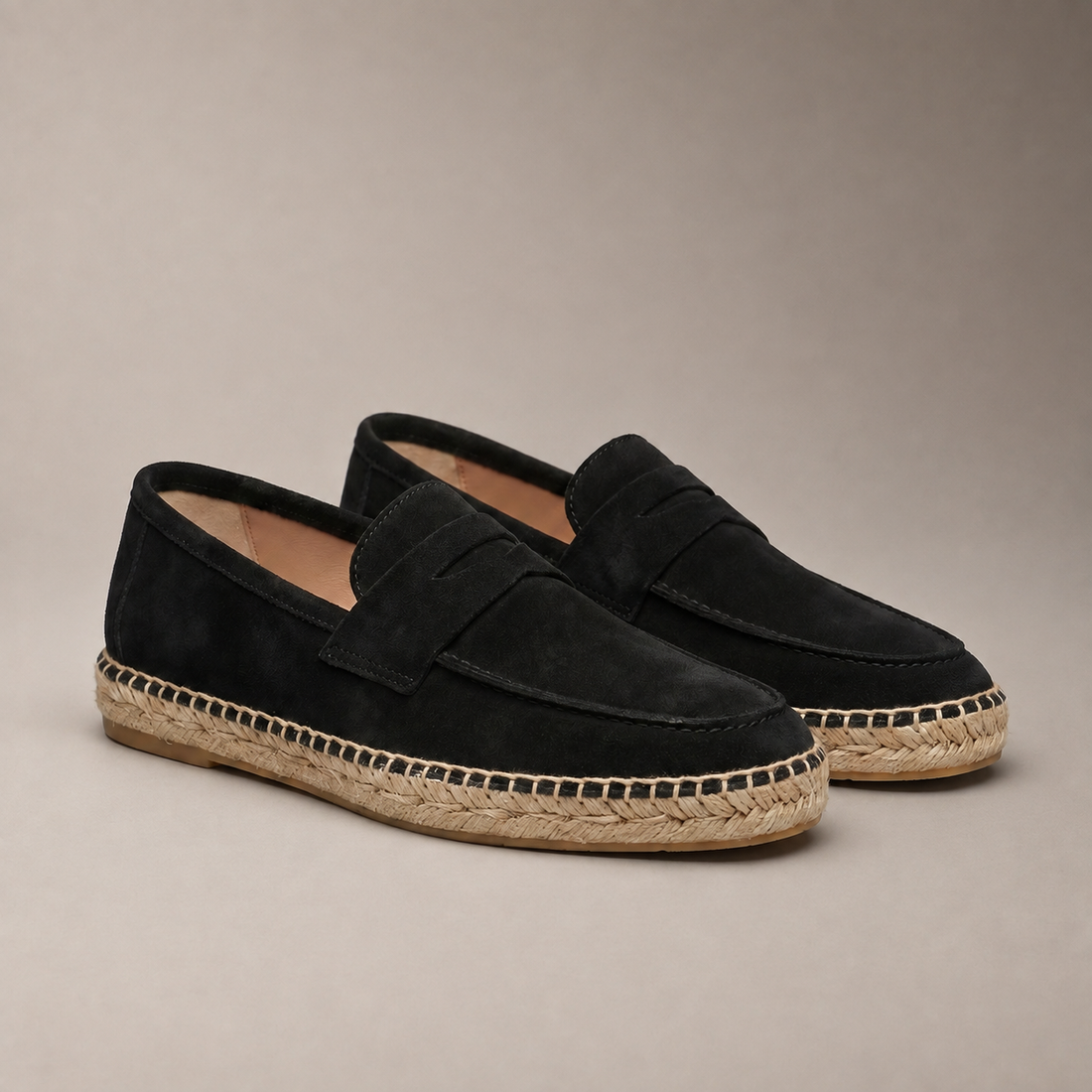Men's Espadrille Penny Loafers