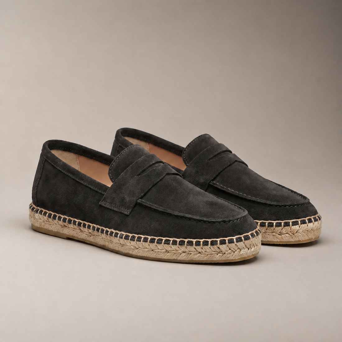 Men's Espadrille Penny Loafers