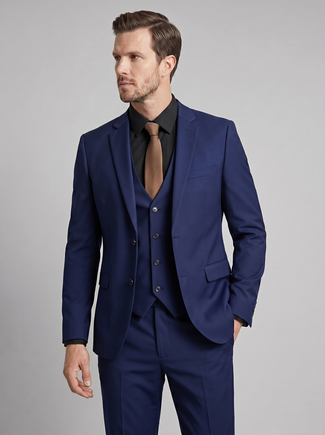 Men's Formal Three Piece Wedding Guest Suit