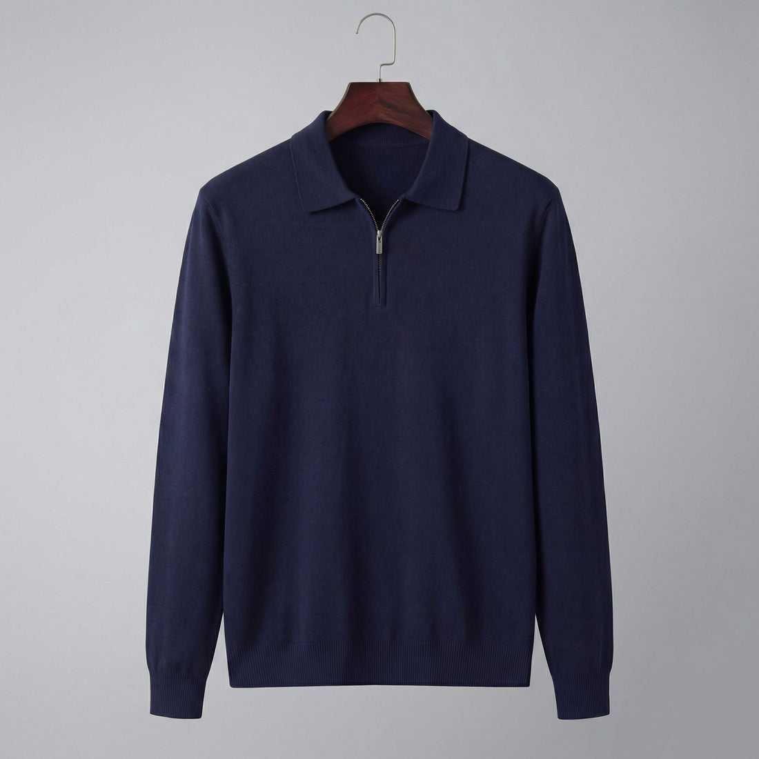 Men's Half Zip Polo Shirt