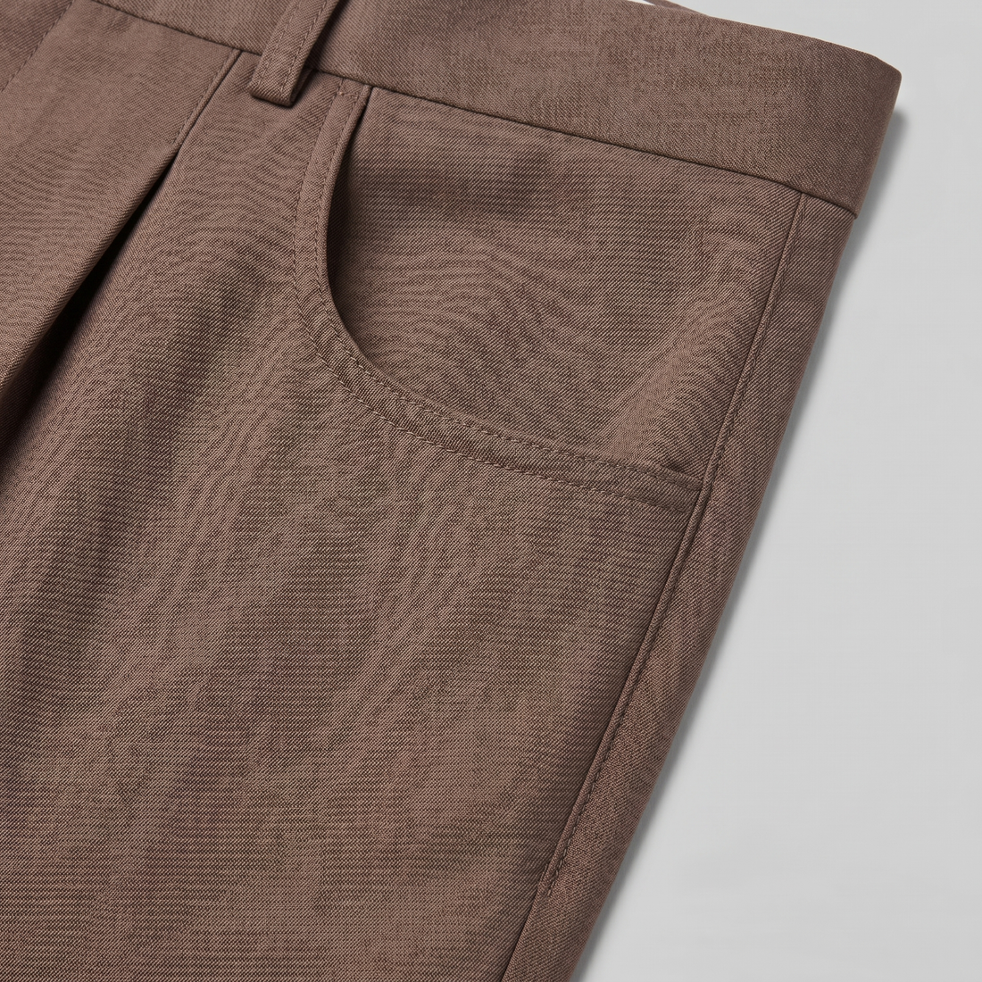 Men's High Waist Formal Trousers with Tailored Fit