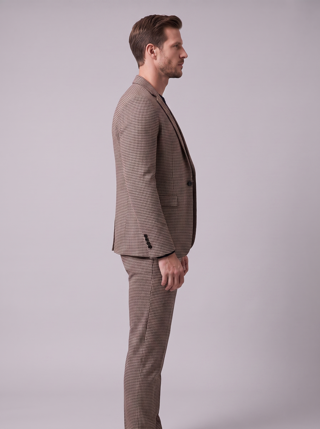 Men's Houndstooth Tailored Suit
