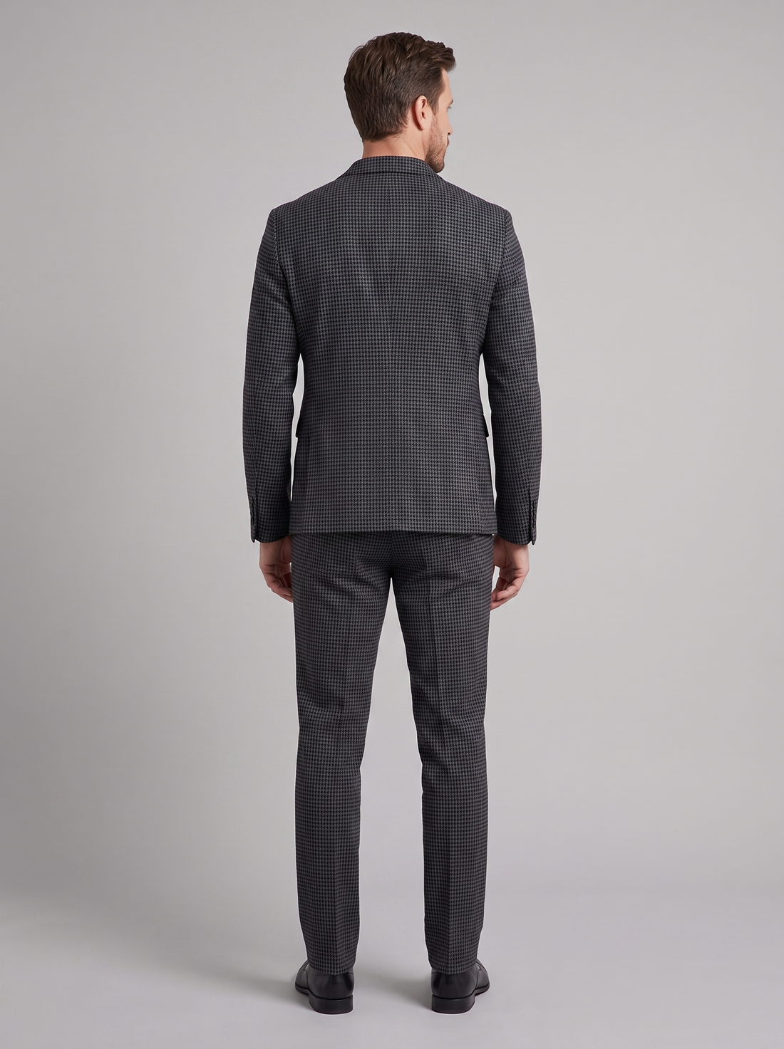 Men's Houndstooth Tailored Suit