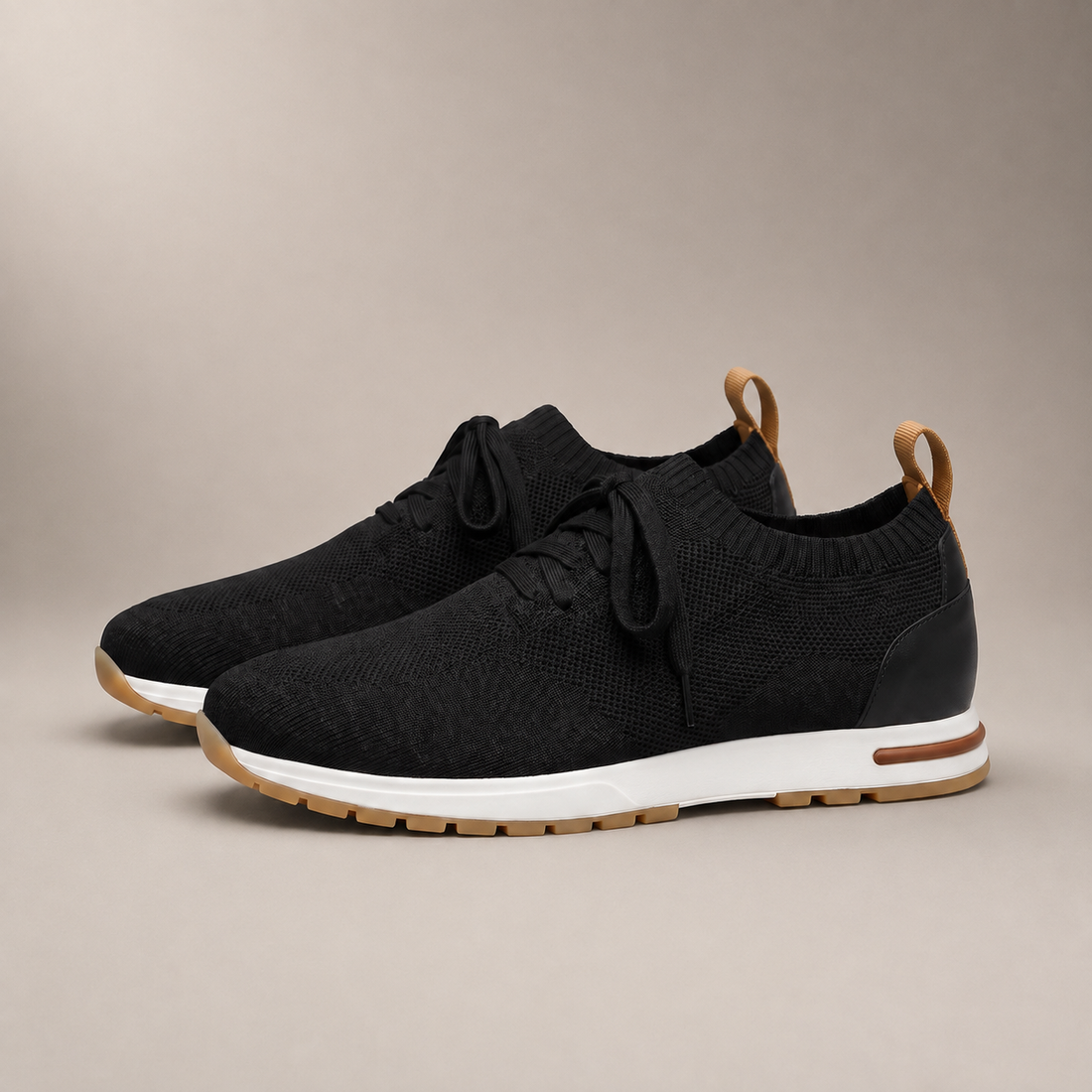 Men's Knit Sock Lace-Up Trainers