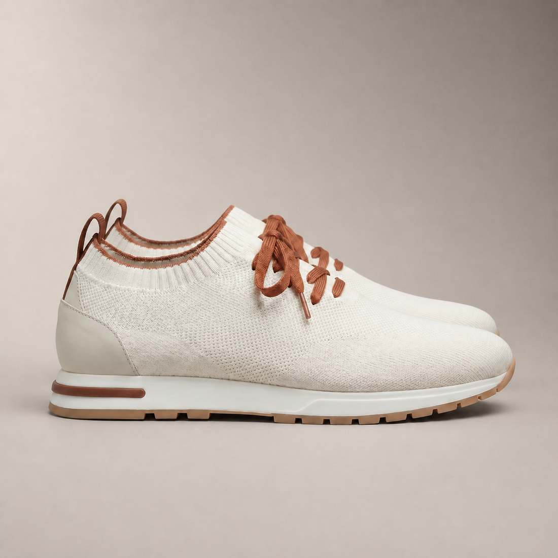 Men's Knit Sock Lace-Up Trainers