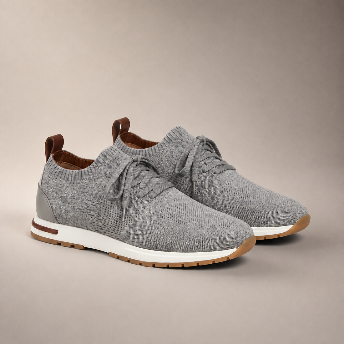 Men's Knit Sock Lace-Up Trainers