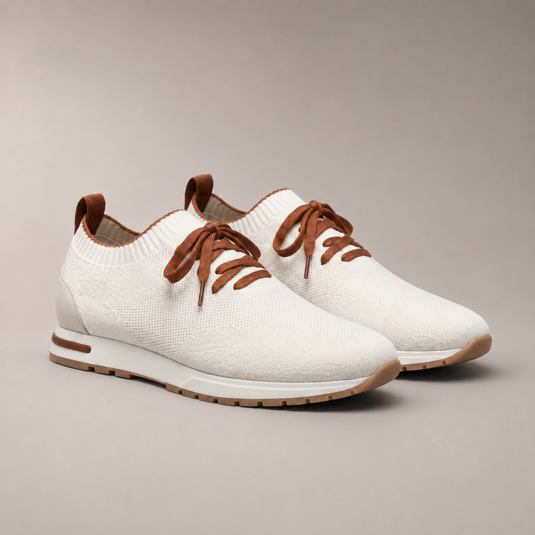 Men's Knit Sock Lace-Up Trainers