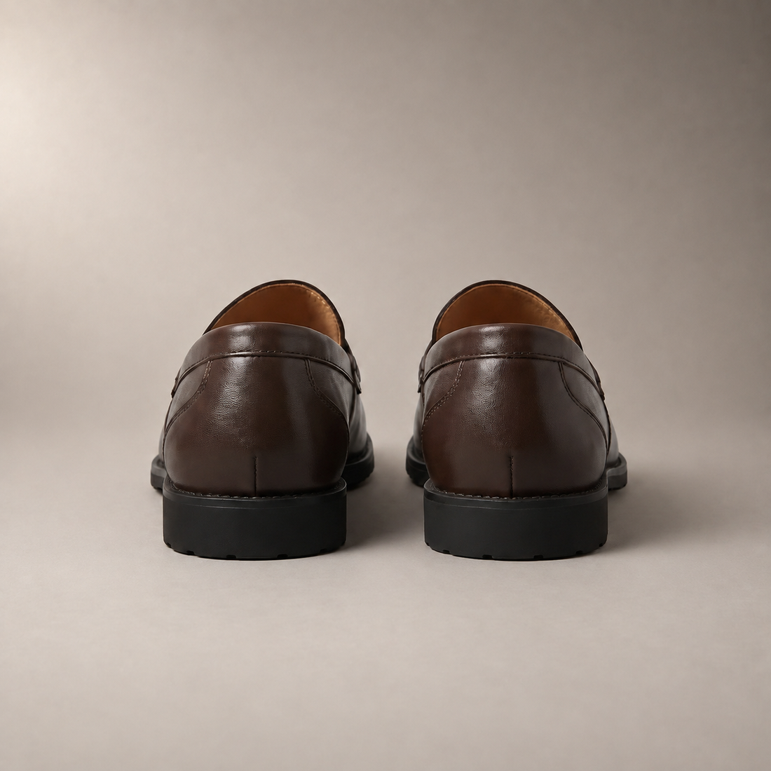 Men's Leather-Look Penny Loafers
