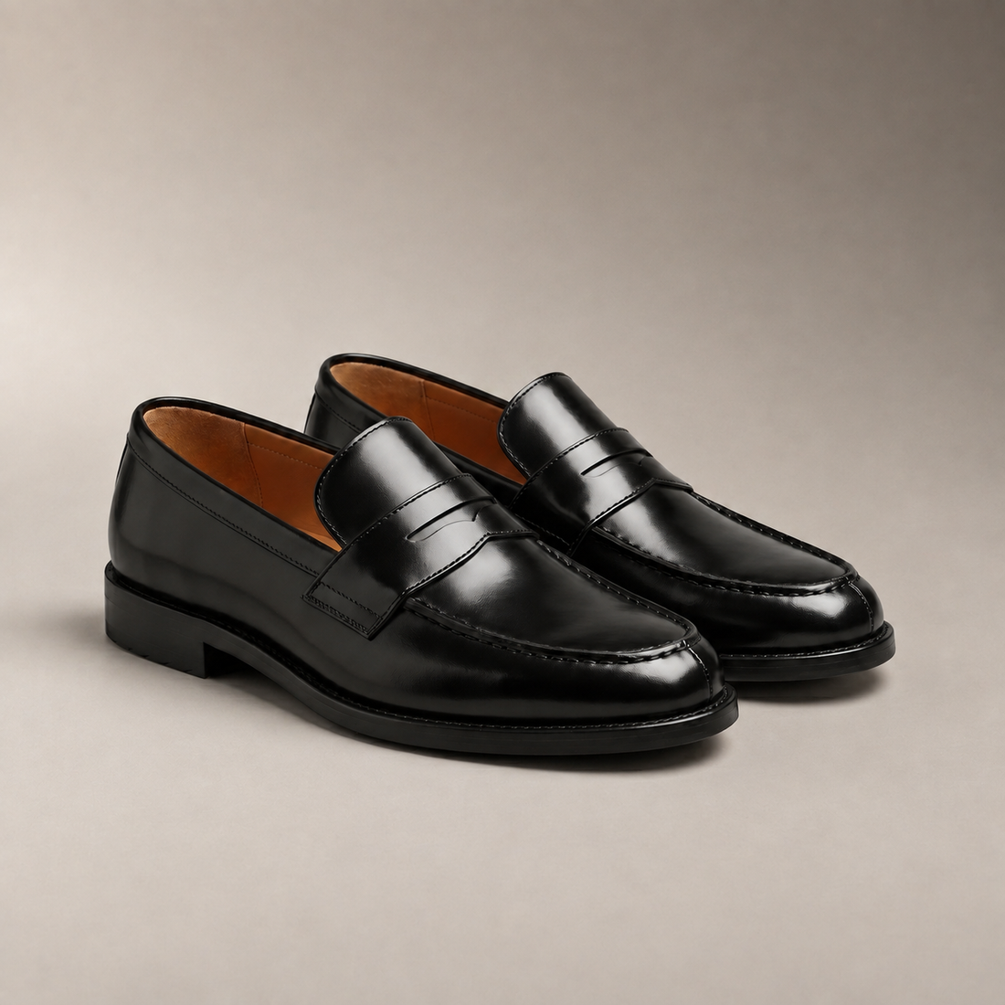 Men's Leather Penny Loafers