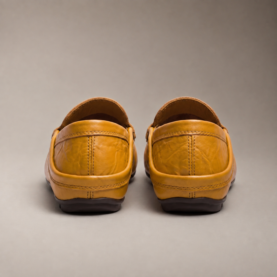 Men's Leather Travel Loafers with Fold-Down Heel